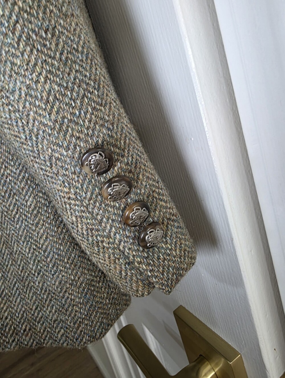 NEW Lauren Ralph Lauren Wool Tweed Blazer Riding Jacket Size 8 DEADSTOCK - Picture 7 of 16